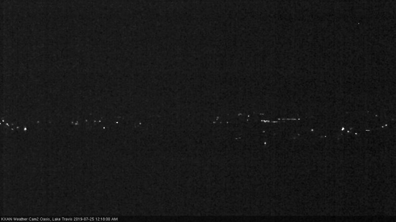 Lake Travis webcam, July 24, 2019 11:20 PM CT