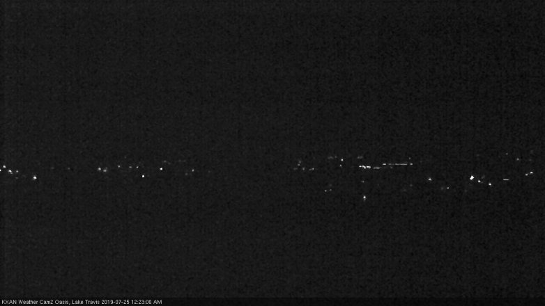 Lake Travis webcam, July 24, 2019 11:25 PM CT