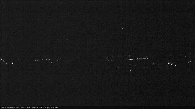 Lake Travis webcam, July 24, 2019 11:30 PM CT
