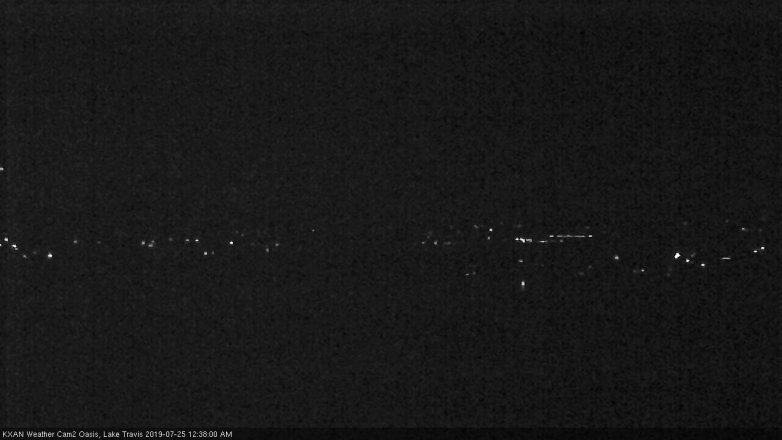 Lake Travis webcam, July 24, 2019 11:40 PM CT