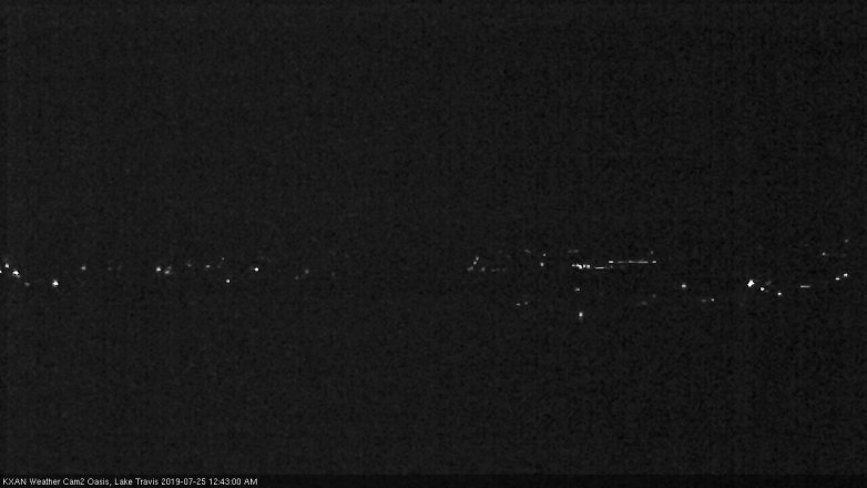 Lake Travis webcam, July 24, 2019 11:45 PM CT