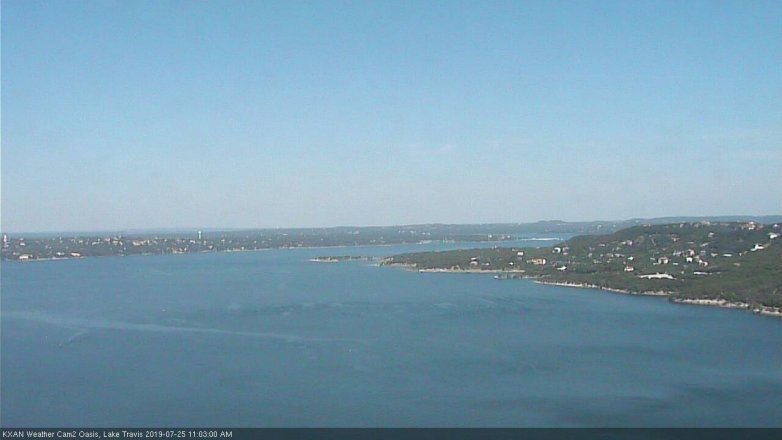 Lake Travis webcam, July 25, 2019 10:05 AM CT