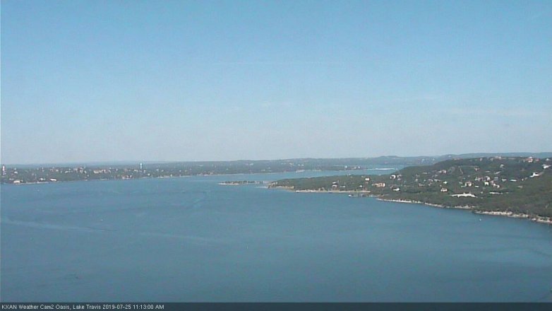 Lake Travis webcam, July 25, 2019 10:15 AM CT
