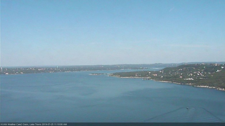 Lake Travis webcam, July 25, 2019 10:20 AM CT