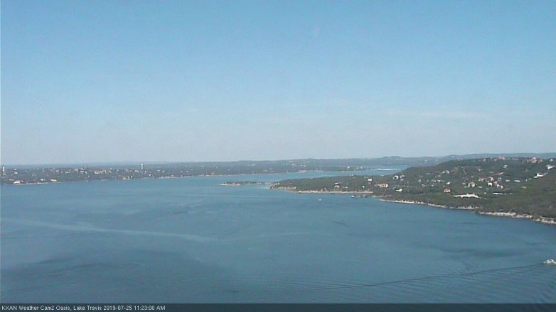 Lake Travis webcam, July 25, 2019 10:25 AM CT