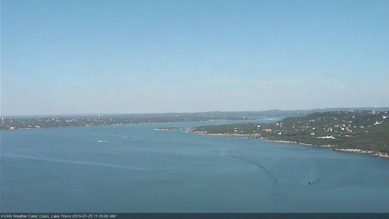 Lake Travis webcam, July 25, 2019 10:35 AM CT