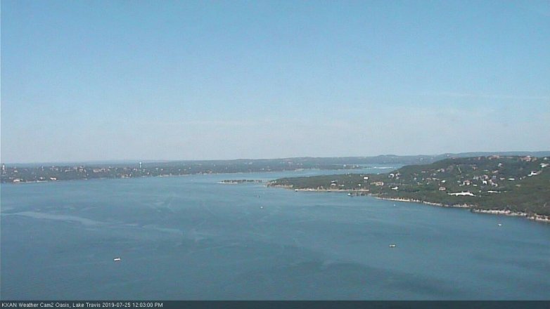 Lake Travis webcam, July 25, 2019 11:05 AM CT