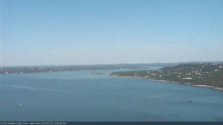 Lake Travis webcam, July 25, 2019 11:10 AM CT