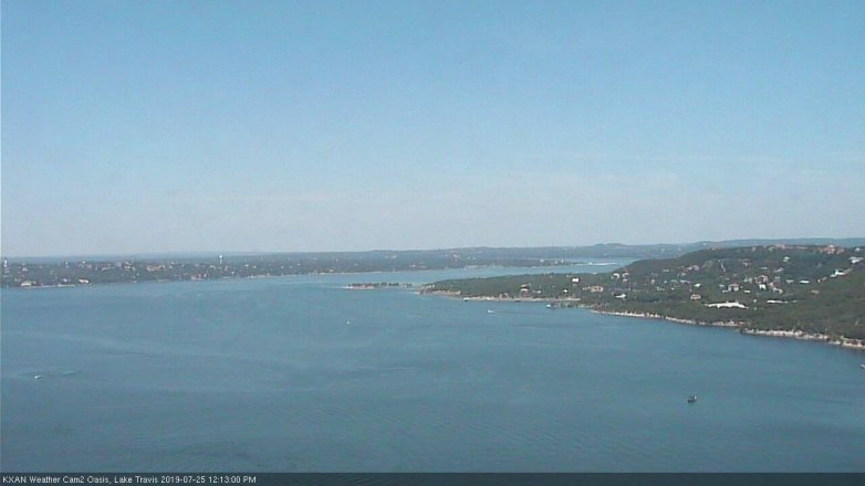 Lake Travis webcam, July 25, 2019 11:15 AM CT