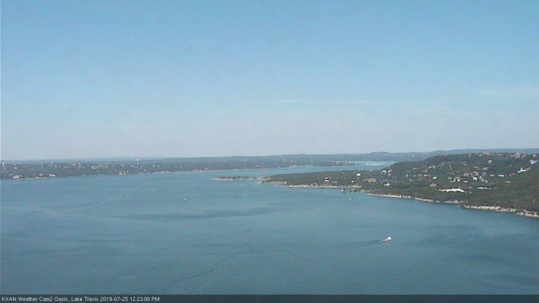 Lake Travis webcam, July 25, 2019 11:25 AM CT