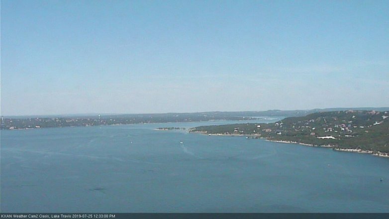Lake Travis webcam, July 25, 2019 11:35 AM CT