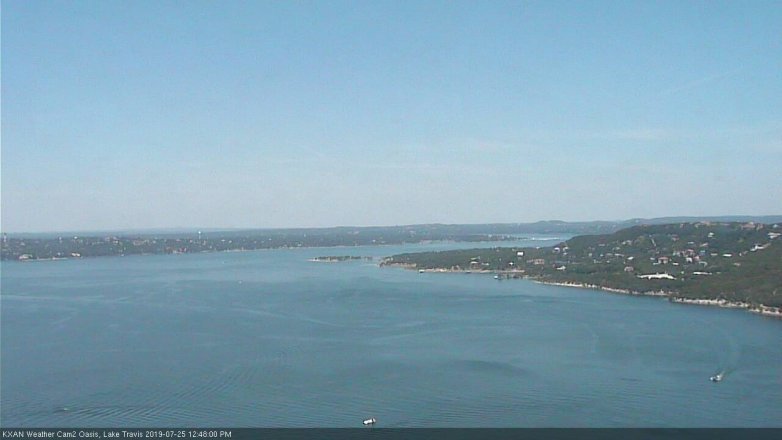 Lake Travis webcam, July 25, 2019 11:50 AM CT