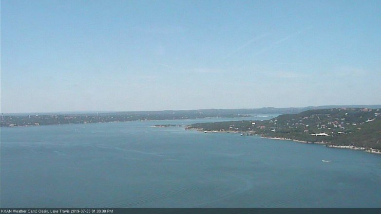 Lake Travis webcam, July 25, 2019 12:10 PM CT