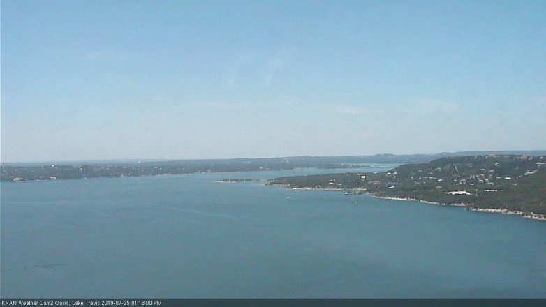 Lake Travis webcam, July 25, 2019 12:20 PM CT