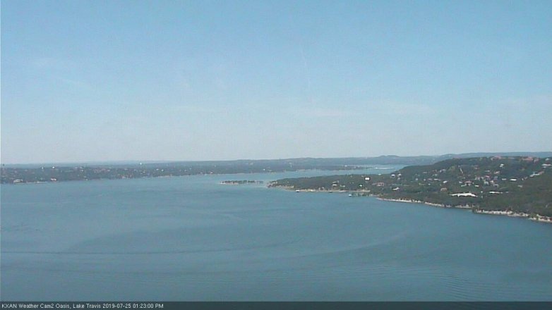 Lake Travis webcam, July 25, 2019 12:25 PM CT