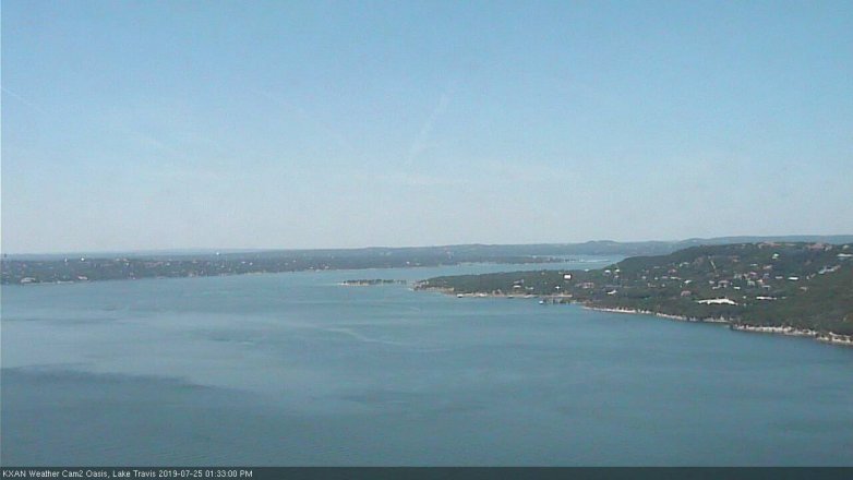 Lake Travis webcam, July 25, 2019 12:35 PM CT