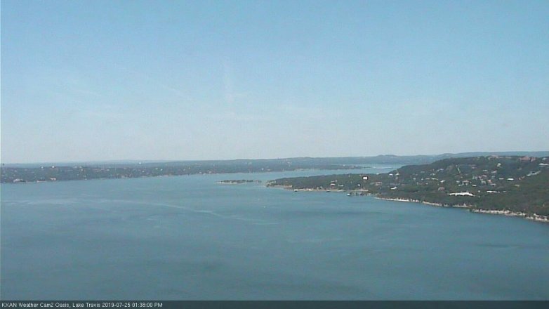 Lake Travis webcam, July 25, 2019 12:40 PM CT