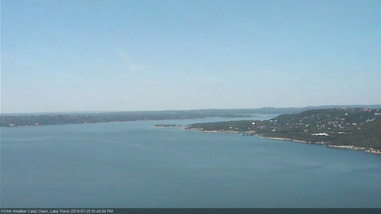 Lake Travis webcam, July 25, 2019 12:45 PM CT
