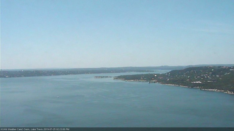 Lake Travis webcam, July 25, 2019 1:25 PM CT