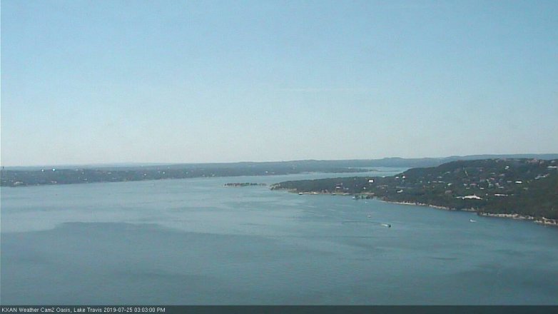 Lake Travis webcam, July 25, 2019 2:05 PM CT