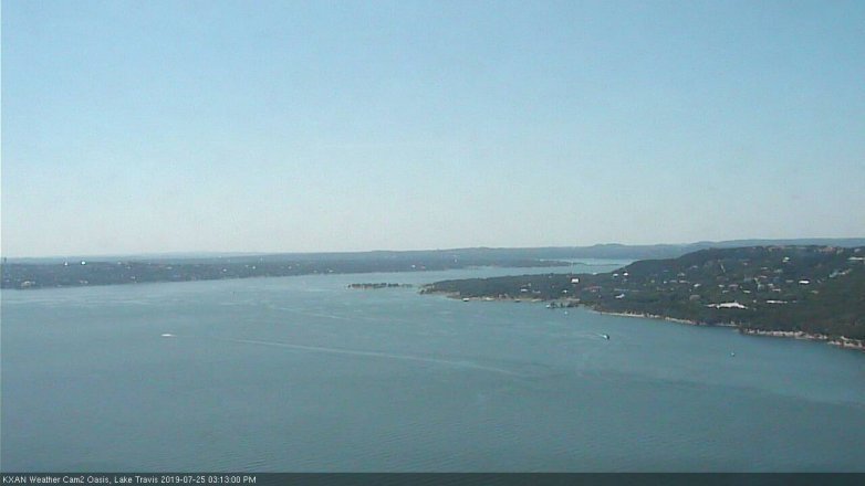 Lake Travis webcam, July 25, 2019 2:15 PM CT