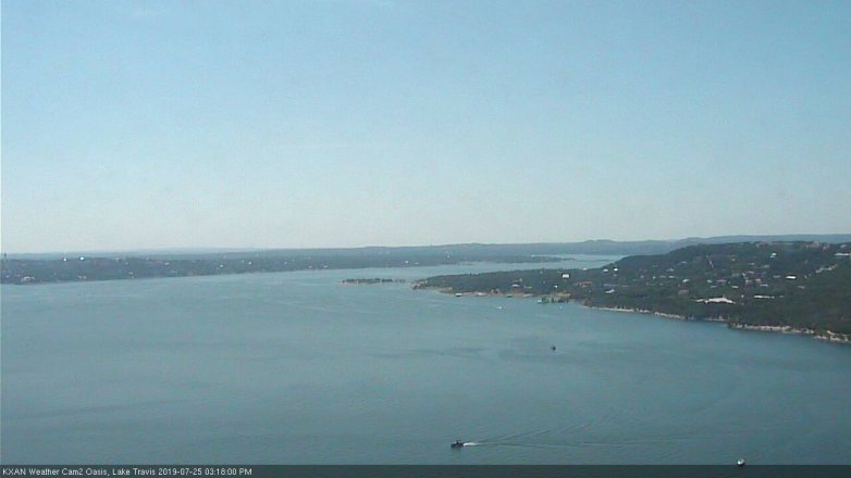 Lake Travis webcam, July 25, 2019 2:20 PM CT