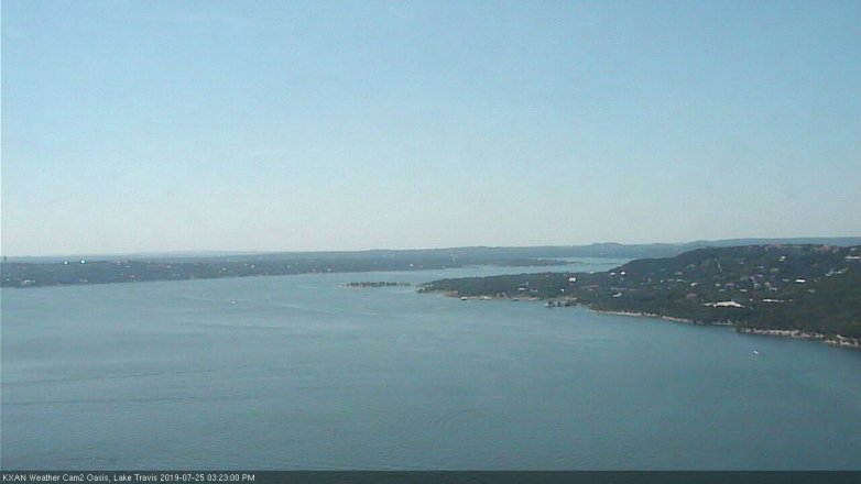 Lake Travis webcam, July 25, 2019 2:25 PM CT