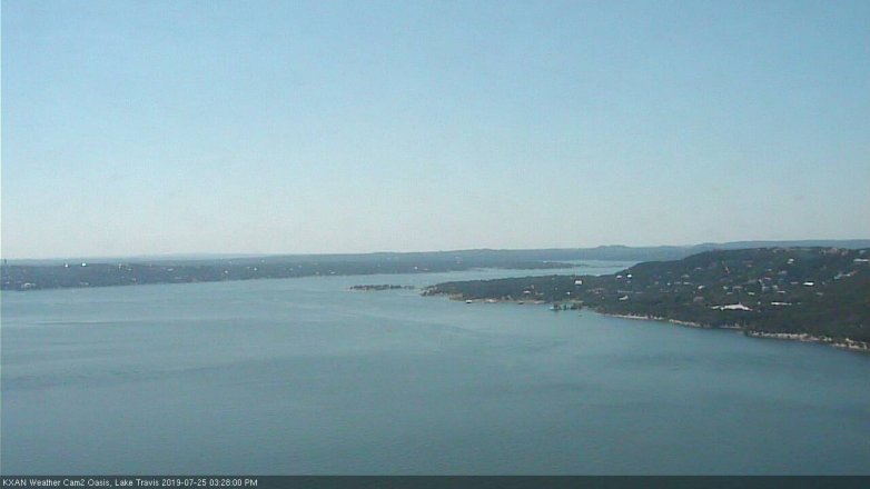 Lake Travis webcam, July 25, 2019 2:30 PM CT