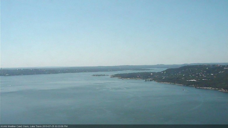 Lake Travis webcam, July 25, 2019 2:35 PM CT