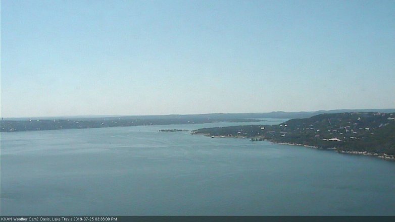 Lake Travis webcam, July 25, 2019 2:40 PM CT