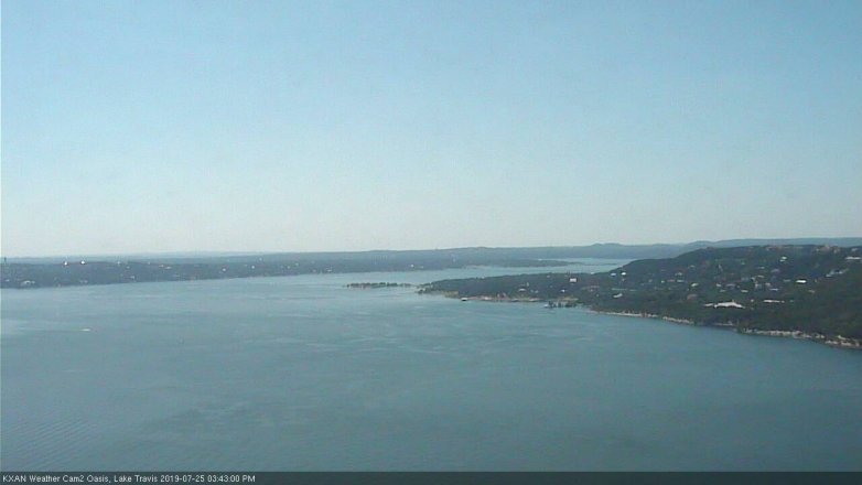 Lake Travis webcam, July 25, 2019 2:45 PM CT