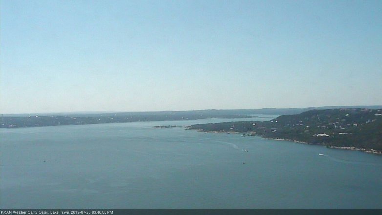 Lake Travis webcam, July 25, 2019 2:50 PM CT