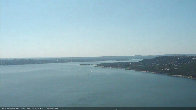 Lake Travis webcam, July 25, 2019 3:05 PM CT