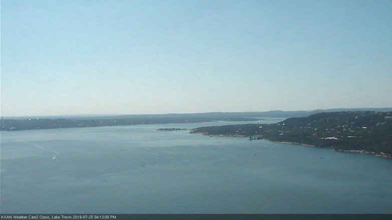 Lake Travis webcam, July 25, 2019 3:15 PM CT