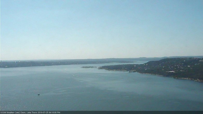 Lake Travis webcam, July 25, 2019 3:20 PM CT