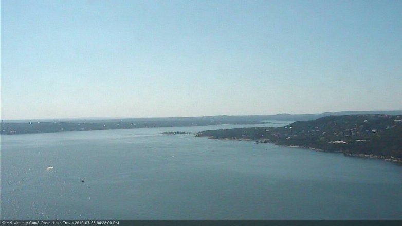 Lake Travis webcam, July 25, 2019 3:25 PM CT