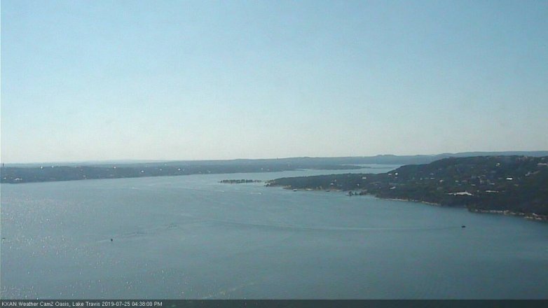 Lake Travis webcam, July 25, 2019 3:40 PM CT