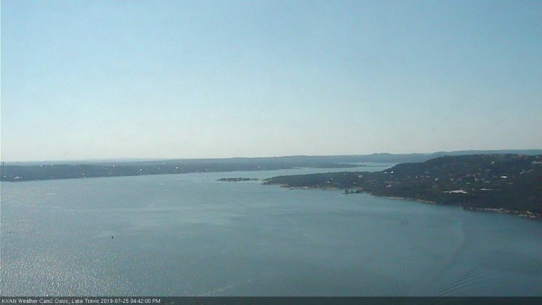 Lake Travis webcam, July 25, 2019 3:45 PM CT