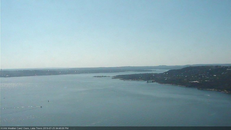 Lake Travis webcam, July 25, 2019 3:50 PM CT