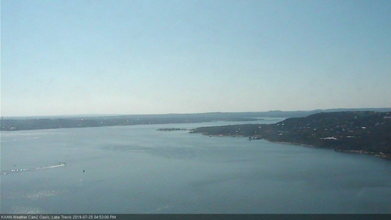 Lake Travis webcam, July 25, 2019 3:55 PM CT