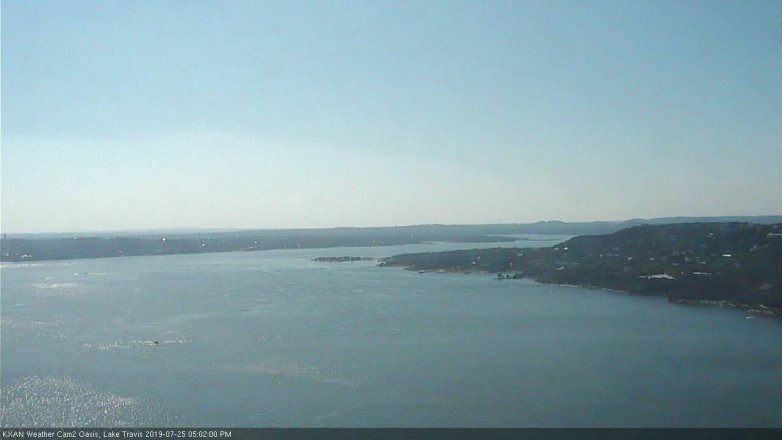 Lake Travis webcam, July 25, 2019 4:05 PM CT