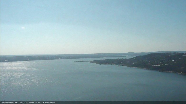 Lake Travis webcam, July 25, 2019 4:10 PM CT