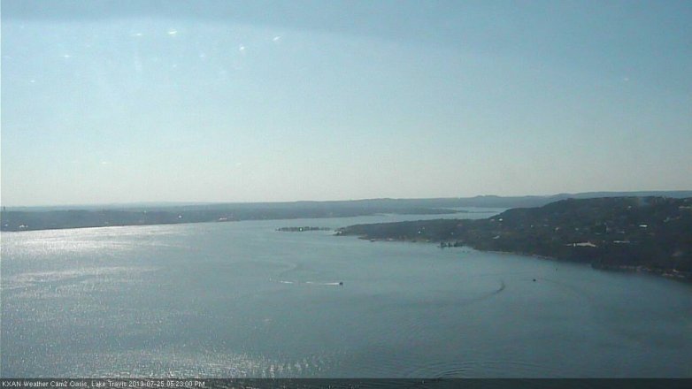 Lake Travis webcam, July 25, 2019 4:25 PM CT