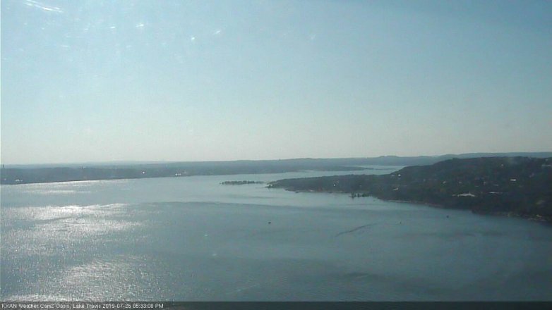 Lake Travis webcam, July 25, 2019 4:35 PM CT