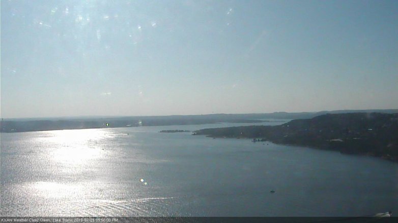 Lake Travis webcam, July 25, 2019 5:00 PM CT