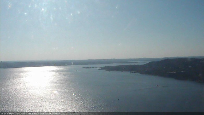 Lake Travis webcam, July 25, 2019 5:05 PM CT