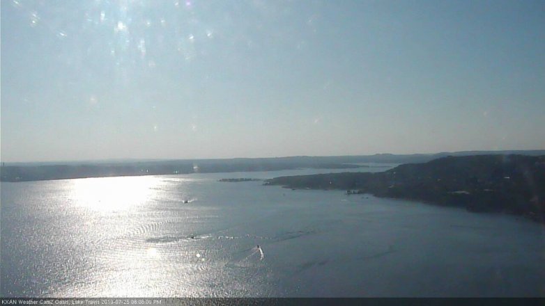 Lake Travis webcam, July 25, 2019 5:10 PM CT