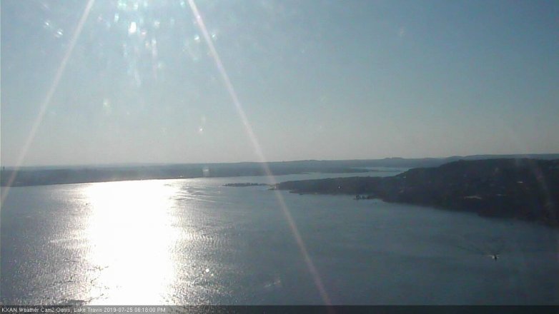 Lake Travis webcam, July 25, 2019 5:20 PM CT