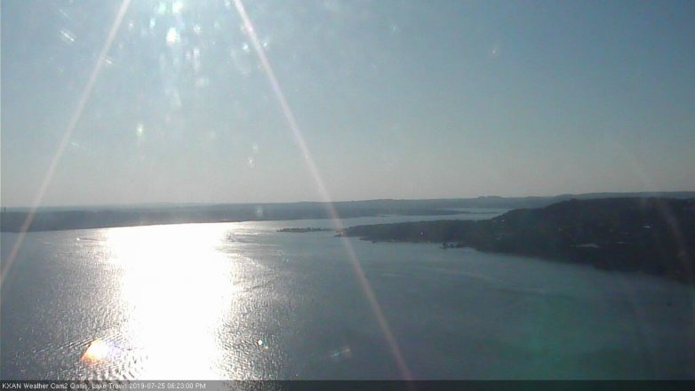 Lake Travis webcam, July 25, 2019 5:25 PM CT