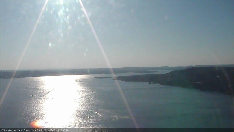 Lake Travis webcam, July 25, 2019 5:30 PM CT